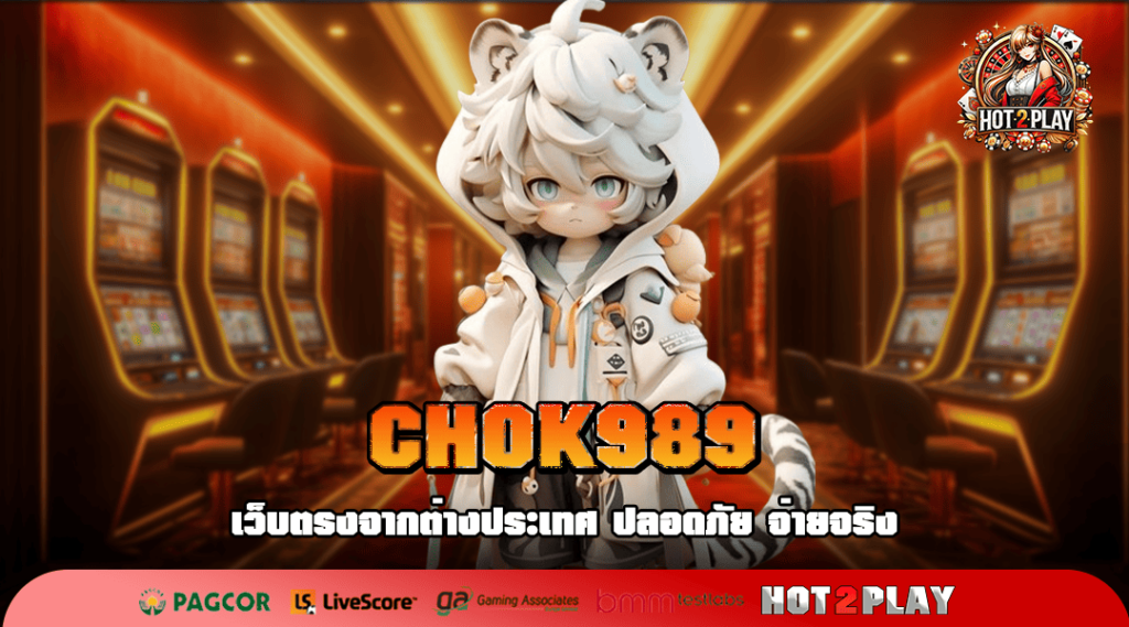 CHOK989 ทางเข้าเล่น รวมเกมสล็อตค่ายใหม่ มาแรงที่สุด 2025